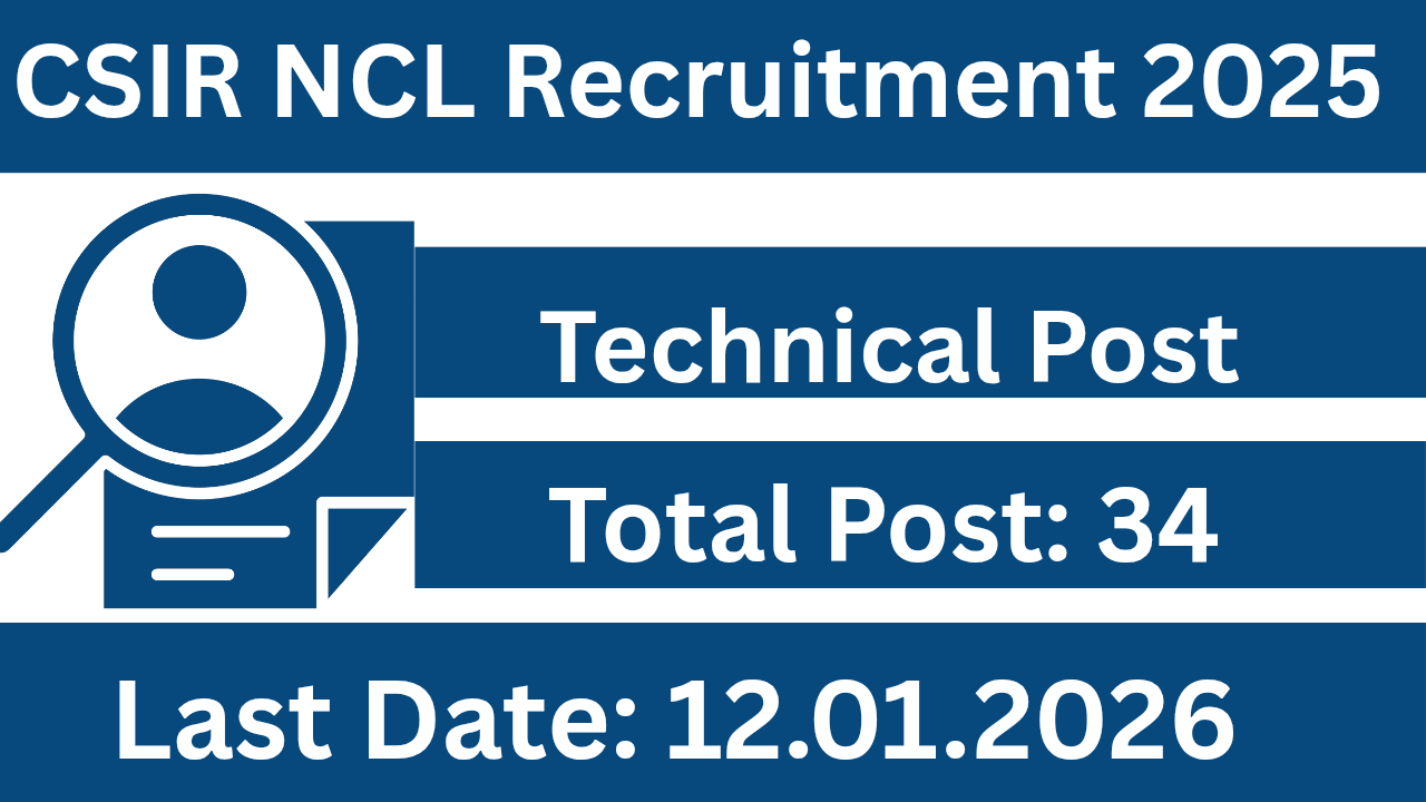 CSIR NCL Recruitment 2025
